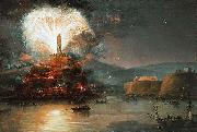Fireworks in honor of Catherine II in 1787. Jan Bogumil Plersch